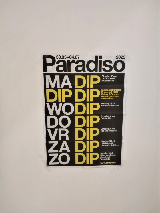Paradiso dinsdag poster