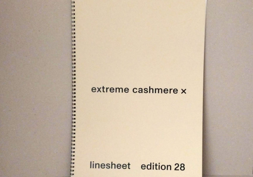 Extreme Cashmere x- – linesheet edition 28