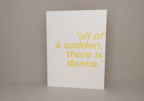 All of a sudden, there is dance – Cinedans 20 jaar