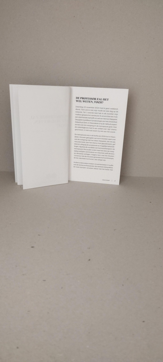 De professor zal het wel weten, toch? – Maxie Eckert