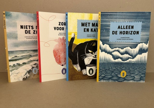 zorg voor jou – met man en kat – alleen de horizon – niets dan de zee
