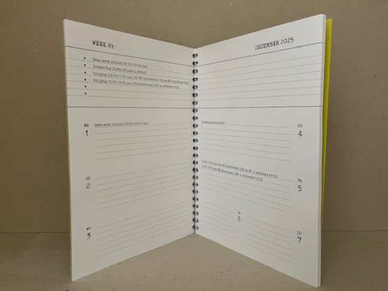 schoolkalender en agenda