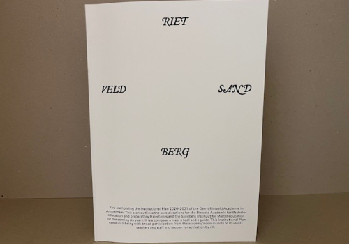 Rietveld  Sandberg – institutional plan 2026 – 2031